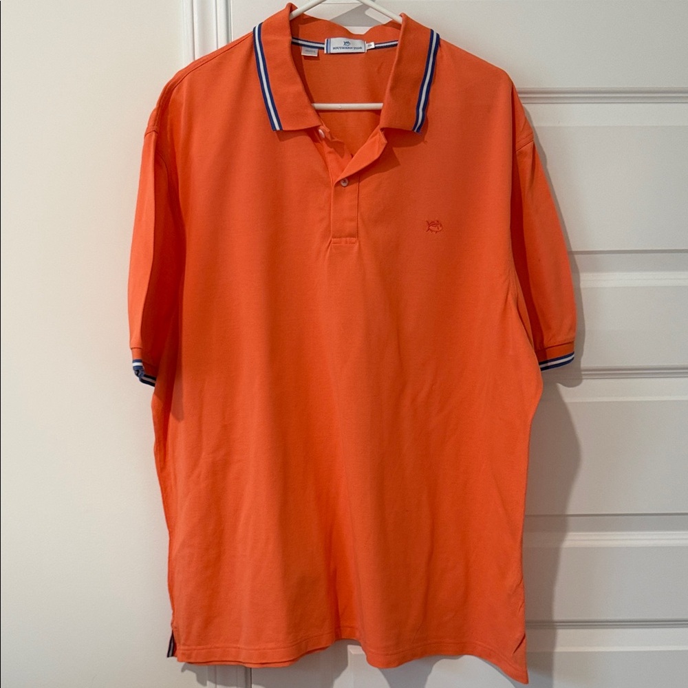 Southern Tide Vibrant Orange Polo Shirt